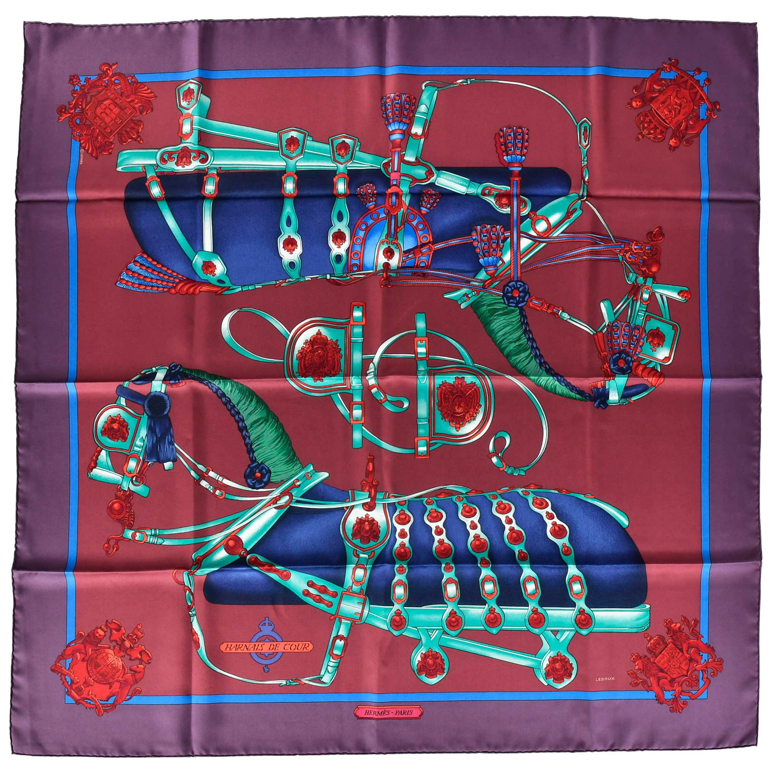 Hermes Harnais de Cour Silk Scarf (1 of 7)