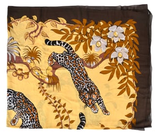 Hermes Leopard Silk Pareo