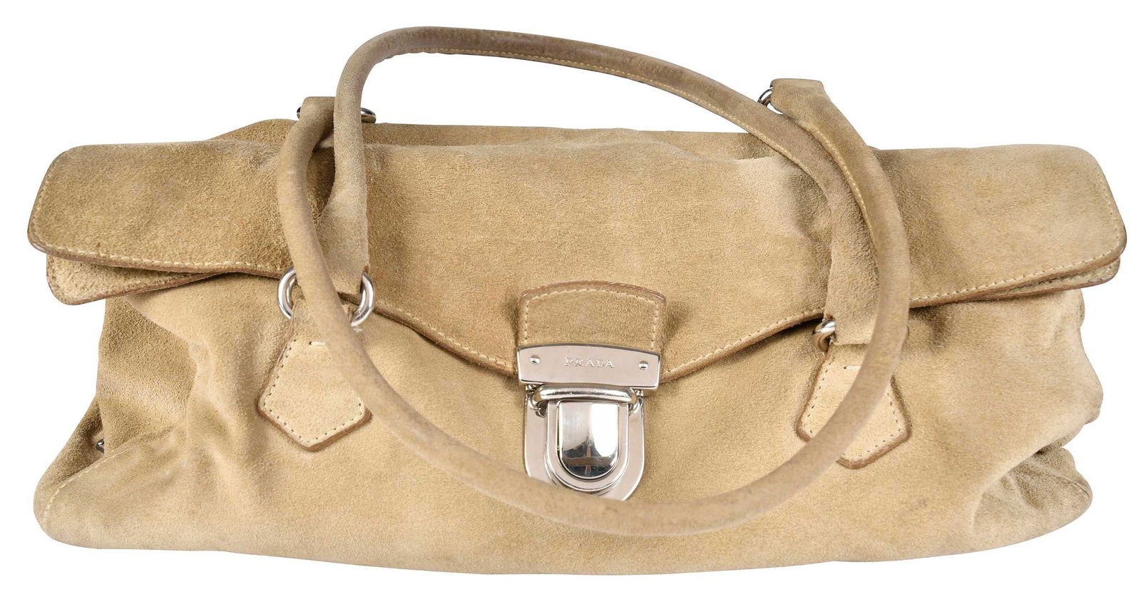 Prada Scamosciato Suede Easy Shoulder Bag (1 of 9)