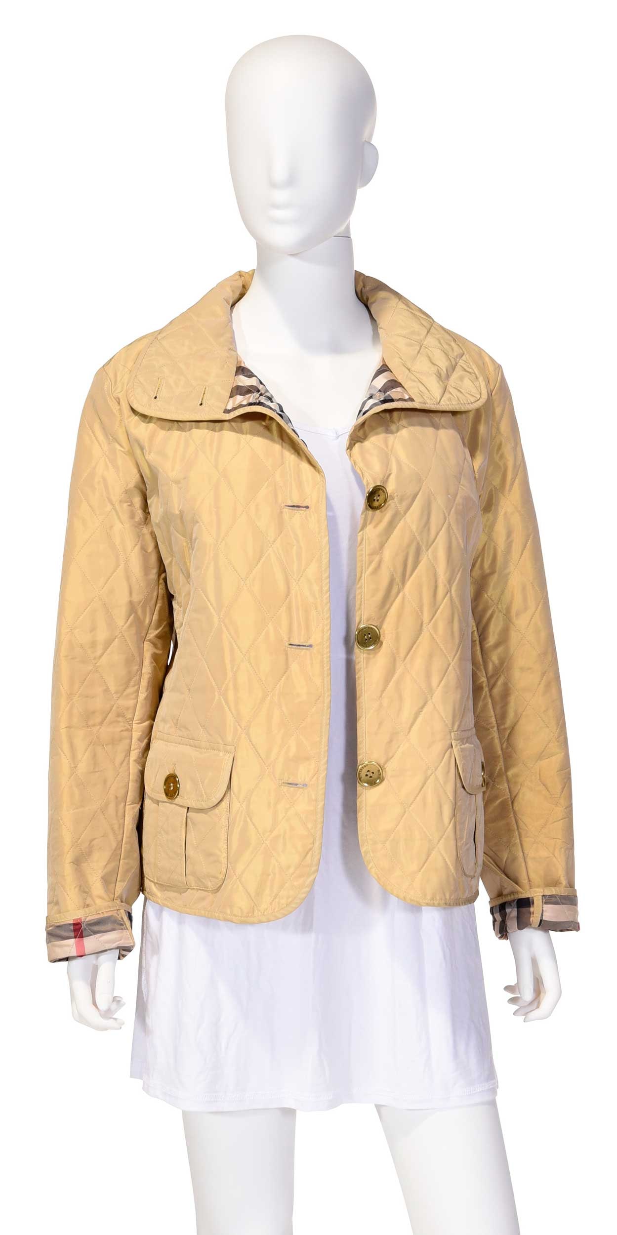 Burberry Quilted Beige Jacket (1 of 7)