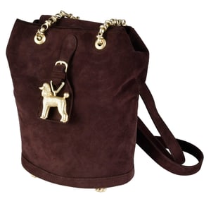 Barry Kieselstein-Cord Brown Suede Poodle Bag