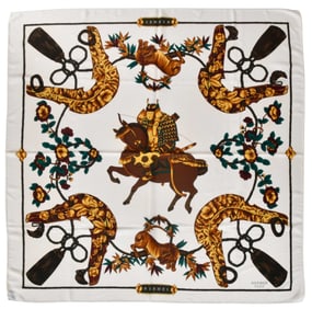Hermes Samourai Silk Scarf