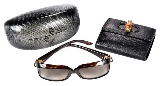 Gucci Sunglasses and Leather Wallet