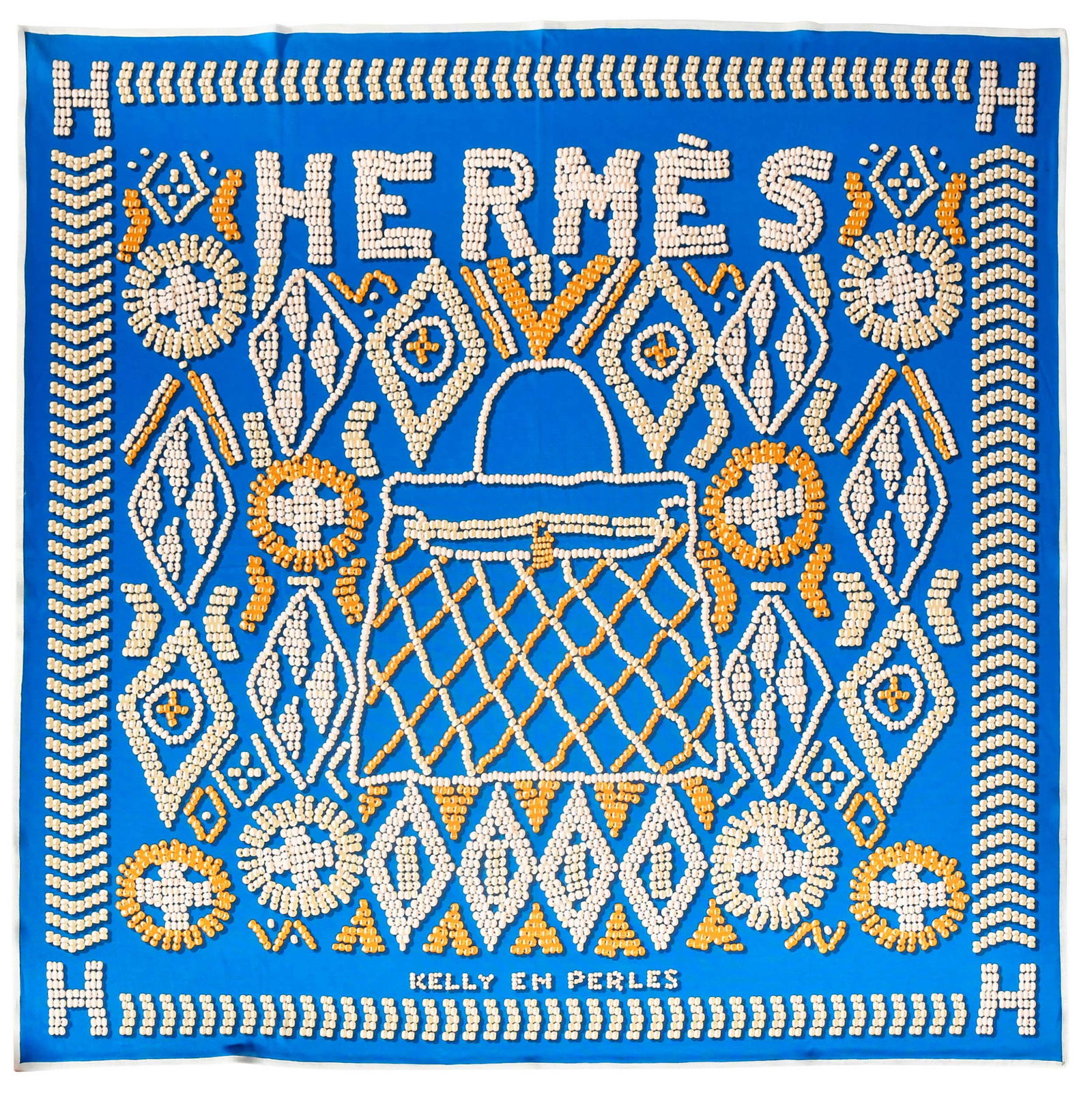 Hermes Kelly En Perles Silk Scarf (1 of 8)
