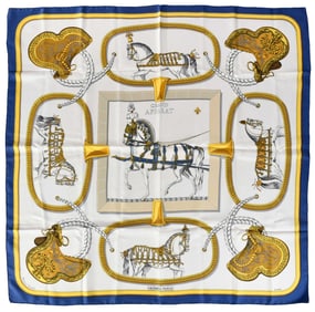 Hermes Grand Apparat Silk Scarf
