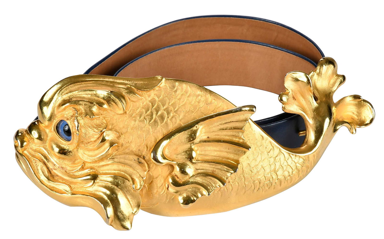 Christopher Ross 24kt. Gold Plated Fish Belt (1 of 5)