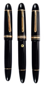 Three Montblanc-Meisterstuck Fountain Pens