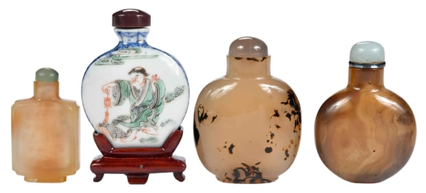Four Chinese Snuff Bottles