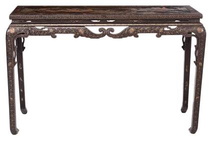 Chinese Lacquered Paint Decorated Altar Table