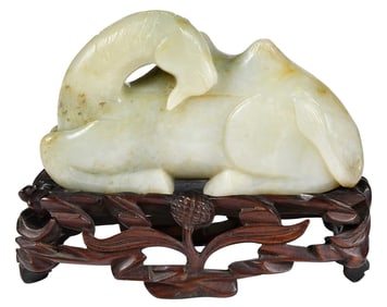 Chinese Carved Jade Camel