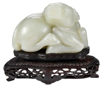 Chinese Carved Jade Water Buffalo