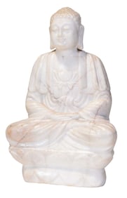 Carved Chinese Marble Buddha