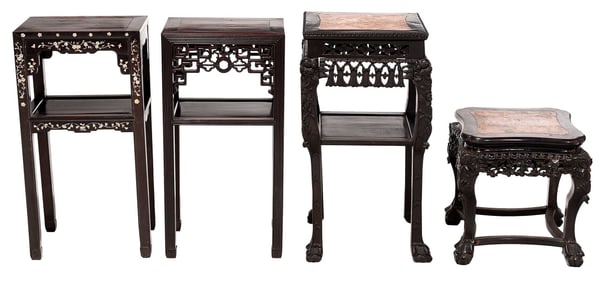 Four Chinese Hardwood Stands