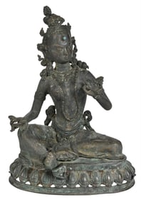 Bronze Seated Bodhisattva