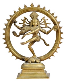 Brass Dancing Nataraja Shiva Statue