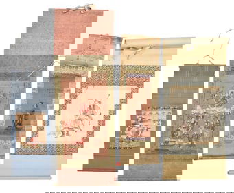 Four Asian Figural Scrolls