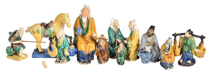 37 Chinese Mud Men Figures