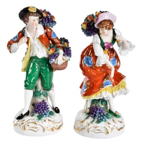 Pair of Samson Porcelain Figures