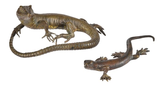 Two Austrian Bronze Lizards