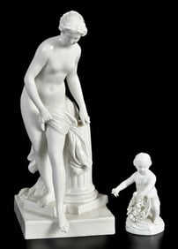Two Meissen Porcelain Figures