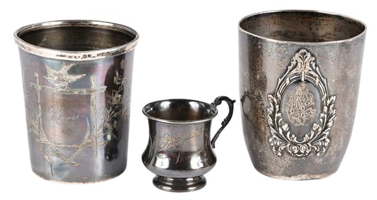 Three French Silver Table Items