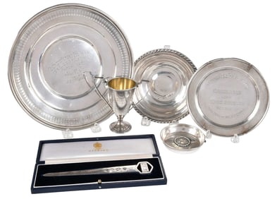 Six Sterling Golf Related Items