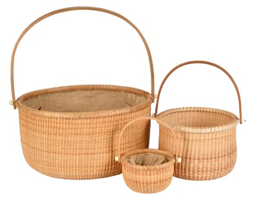Three Modern Nantucket Style Baskets
