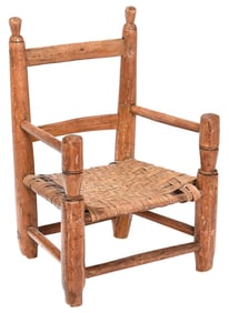 Early American Ladder Back Child's Chair