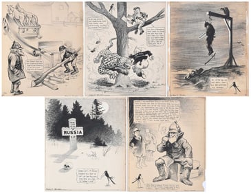 Frederick Otto Seibel, Five Political Cartoons
