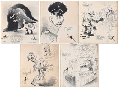 Frederick Otto Seibel, Five Political Cartoons