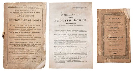 Group of Three Mid 19th Century Company Catalogues