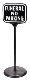 Vintage Enameled Funeral Home Sign