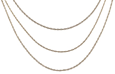 Three 14kt. Assorted Chains