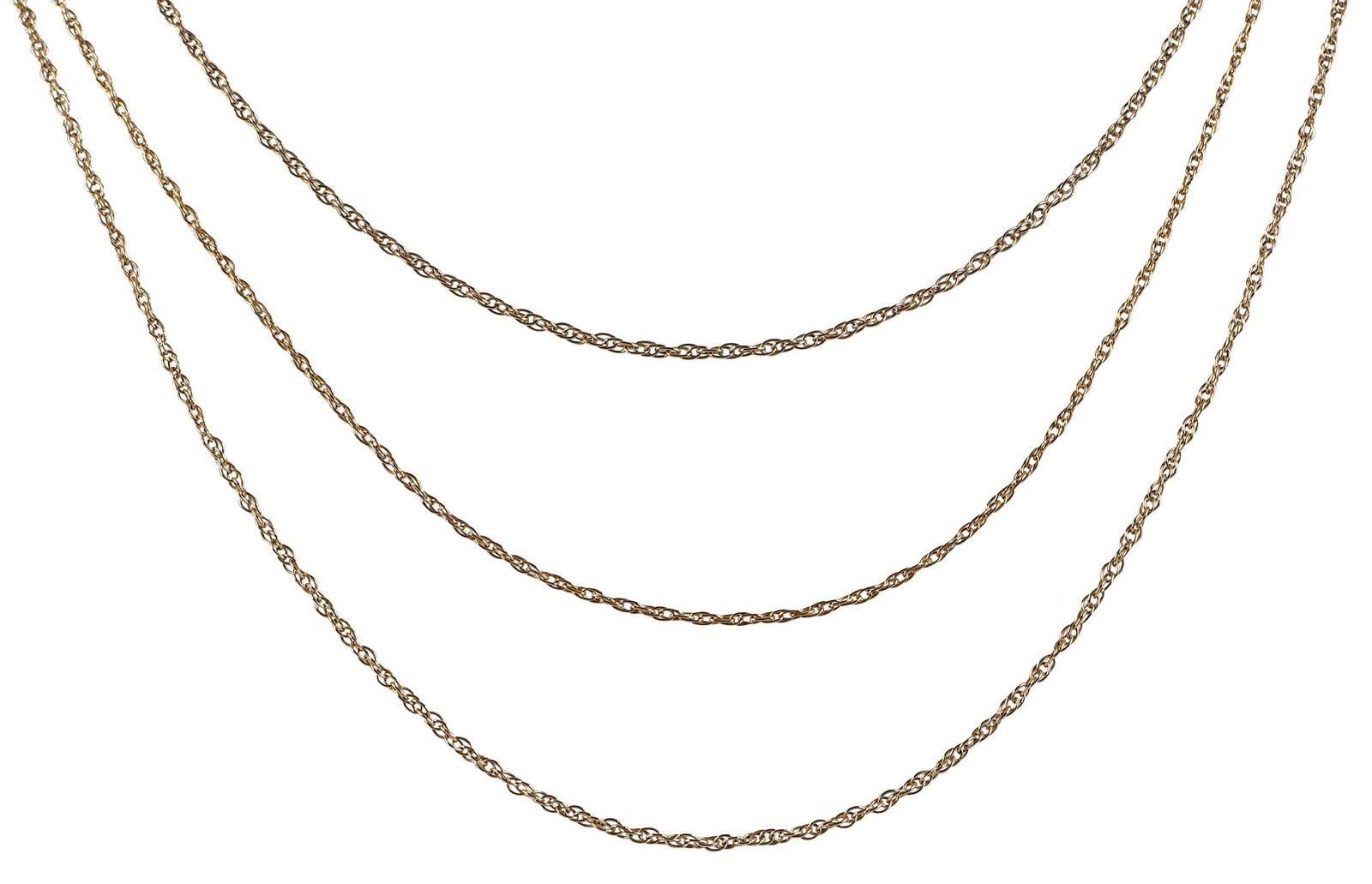 Three 14kt. Assorted Chains (1 of 8)