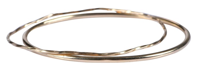 Two 14kt. Bangle Bracelets