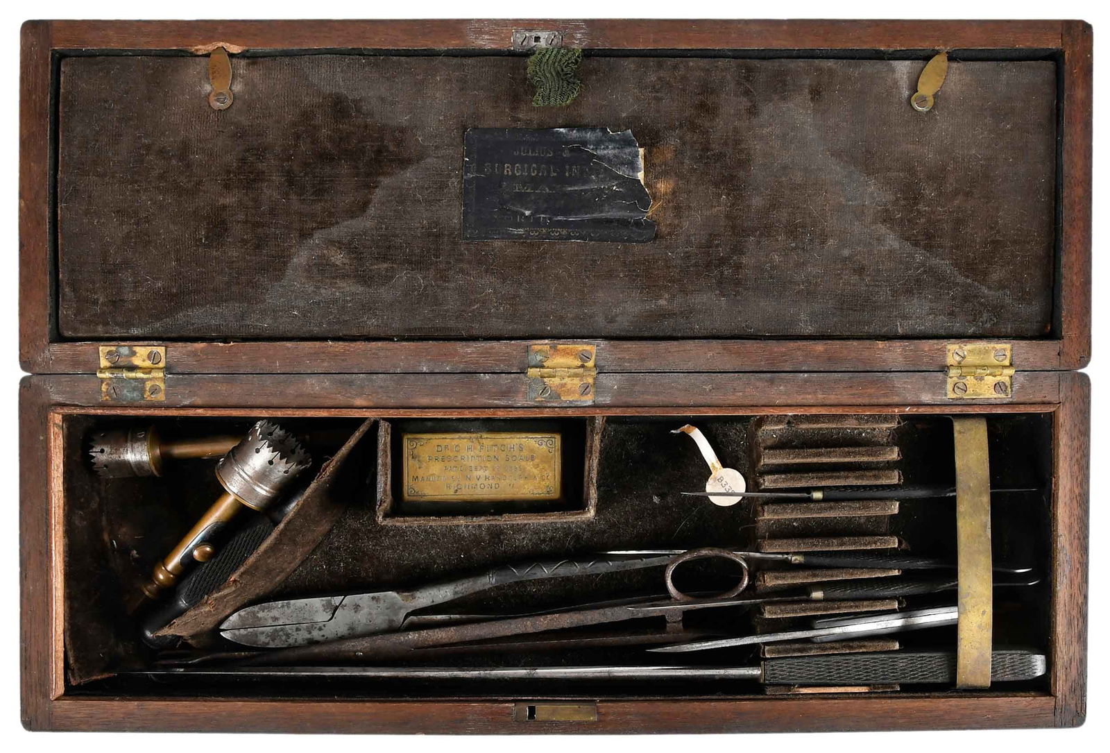 Rare Southern Civil War Era Surgical kit, NC Provenance (1 of 8)