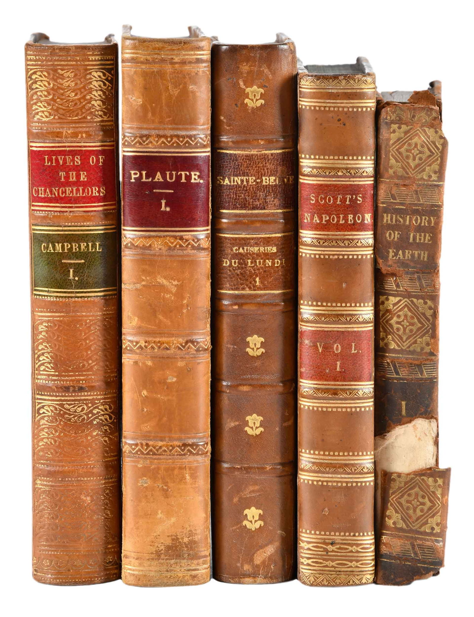 33 Tan Leatherbound Volumes, British and Continental History (1 of 11)