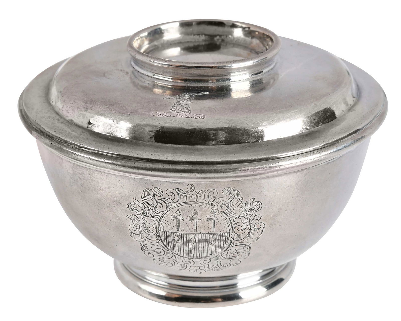 George I English Silver Sugar Bowl (1 of 10)