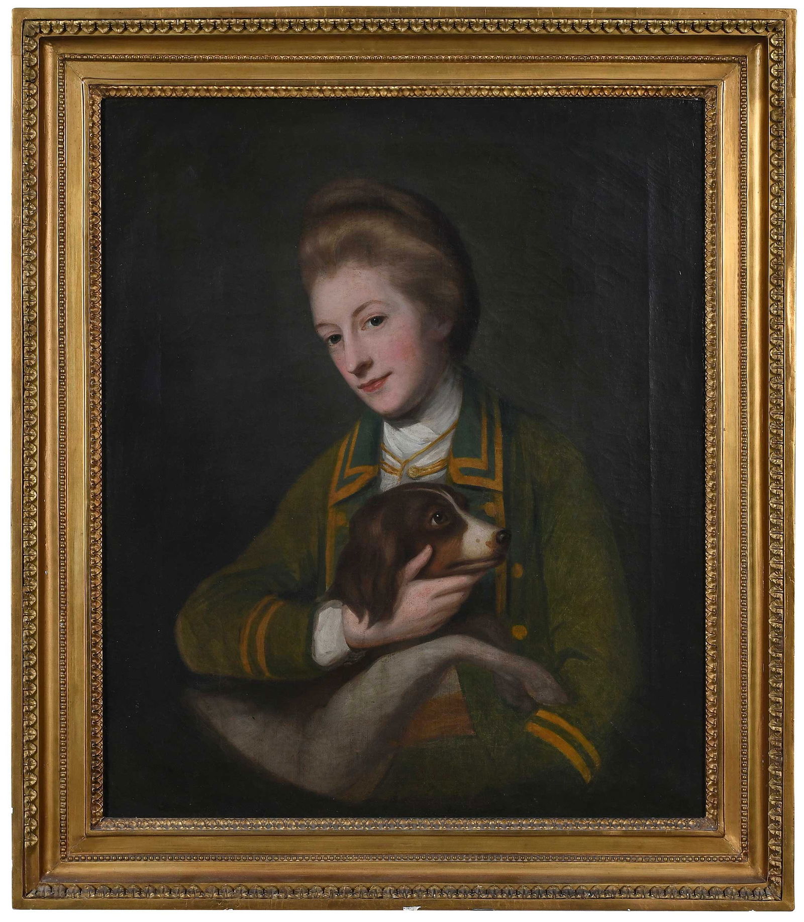 British School Portrait, Woman and Spaniel (1 of 6)