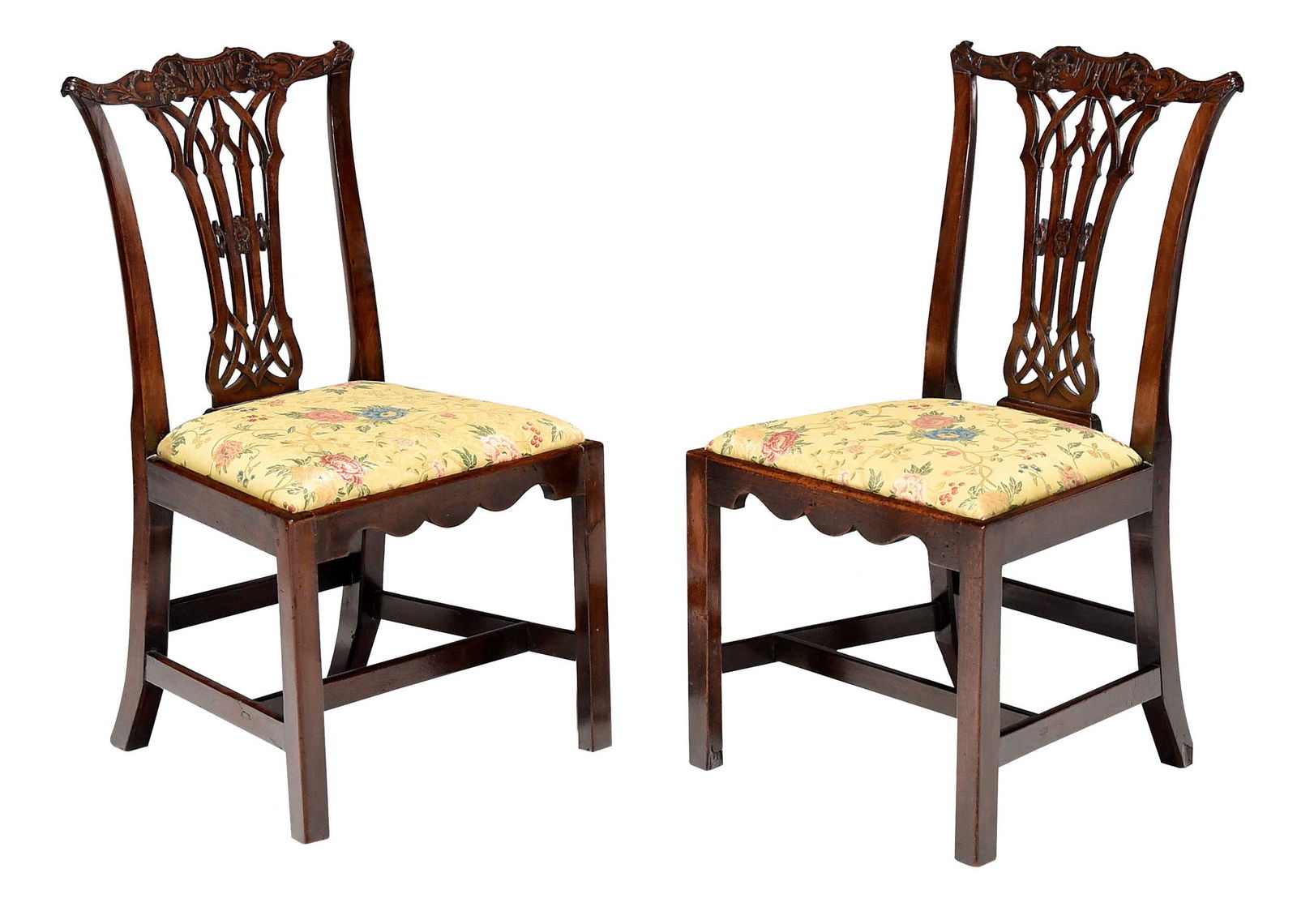 Pair of George III Mahogany Side Chairs (1 of 6)