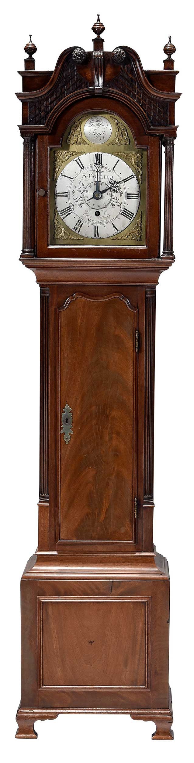 Rare George III Diminutive Mahogany Tall Case Clock, Samuel Collier (1 of 9)