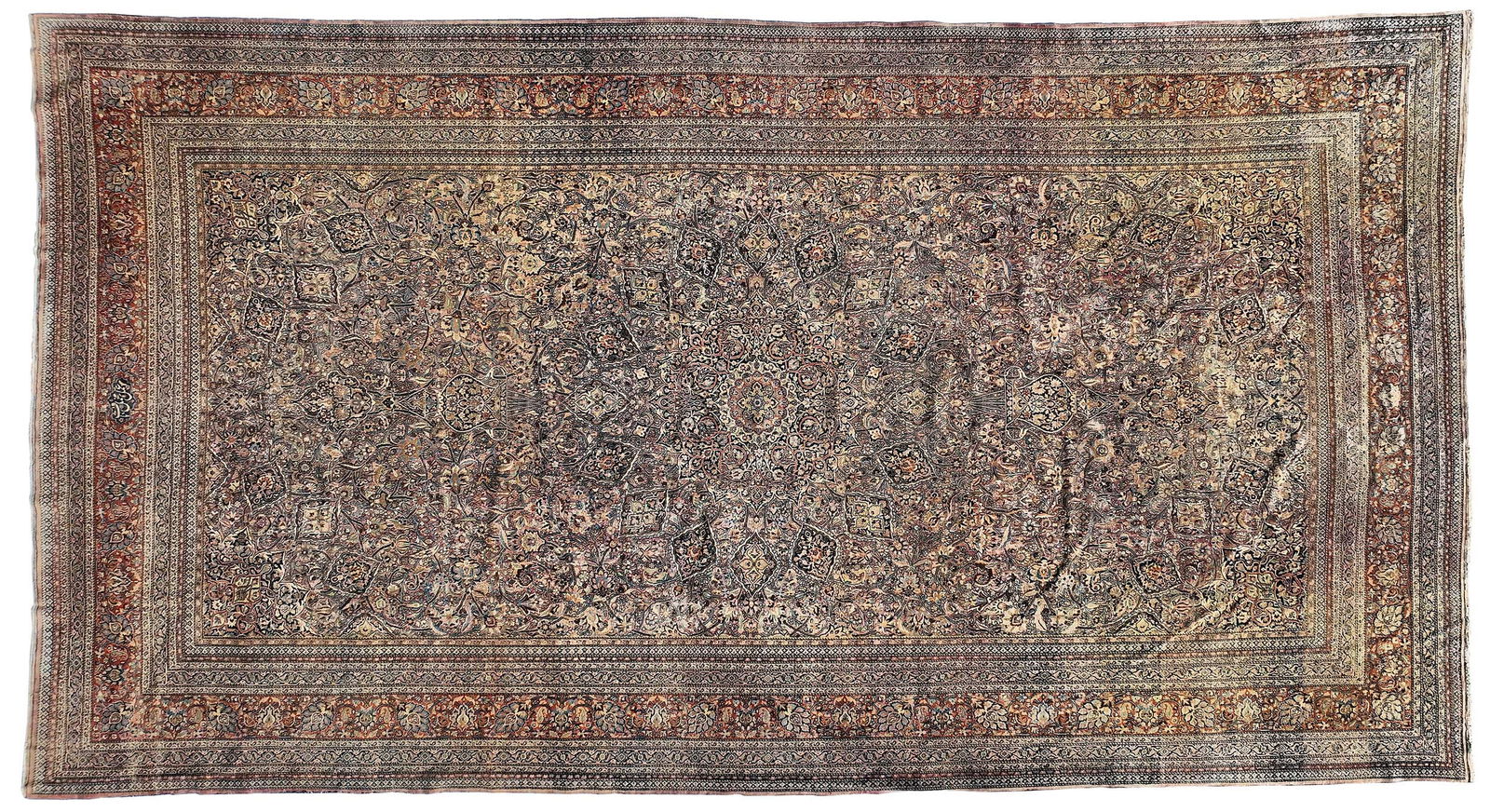 Inscribed Kashan Palace Carpet (1 of 12)