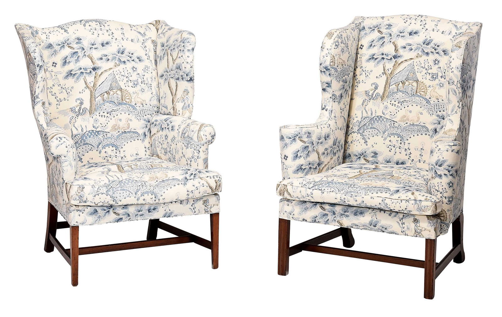 Two Wingback Armchairs, Scalamandre Upholstery (1 of 10)