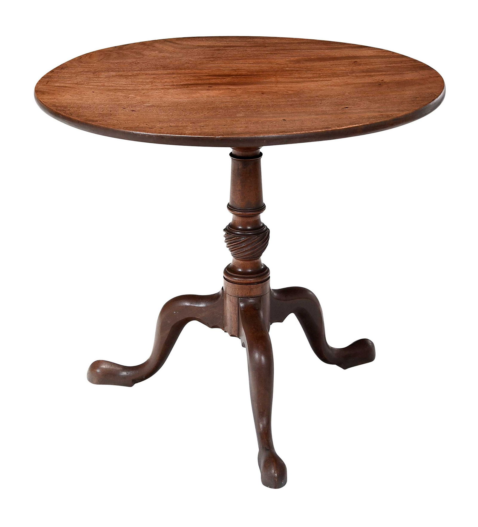 Chippendale Figured Mahogany Tilt Top TeaTable (1 of 5)