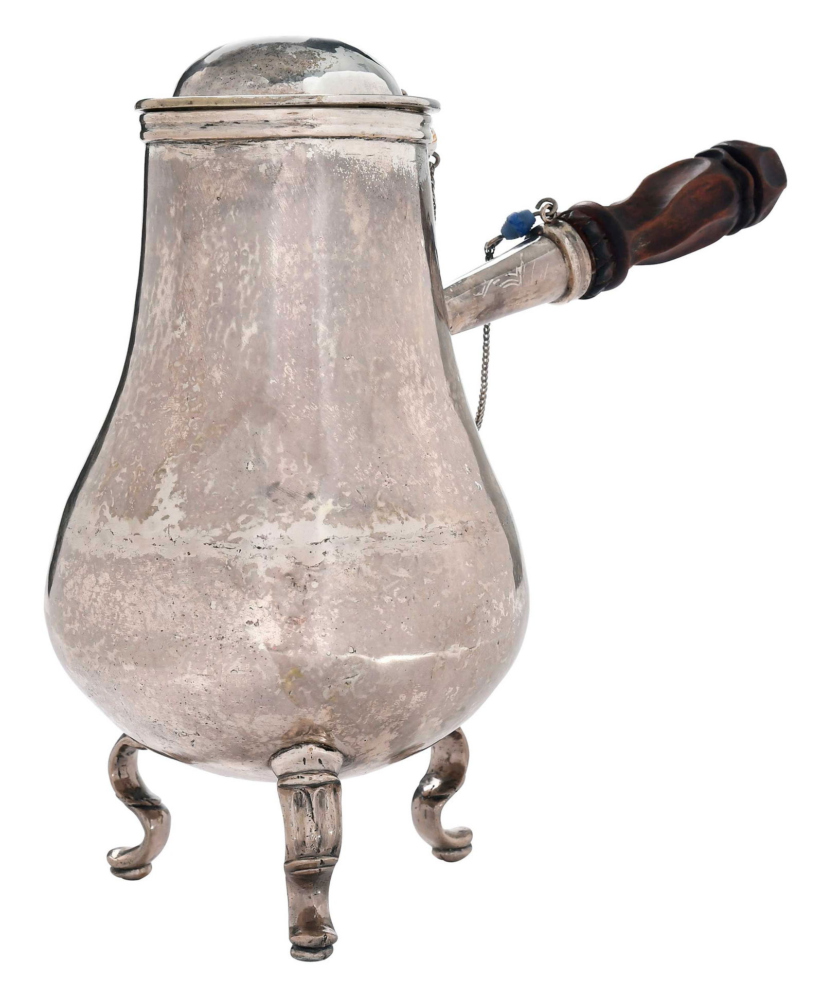 Footed Silver Chocolate Pot (1 of 7)