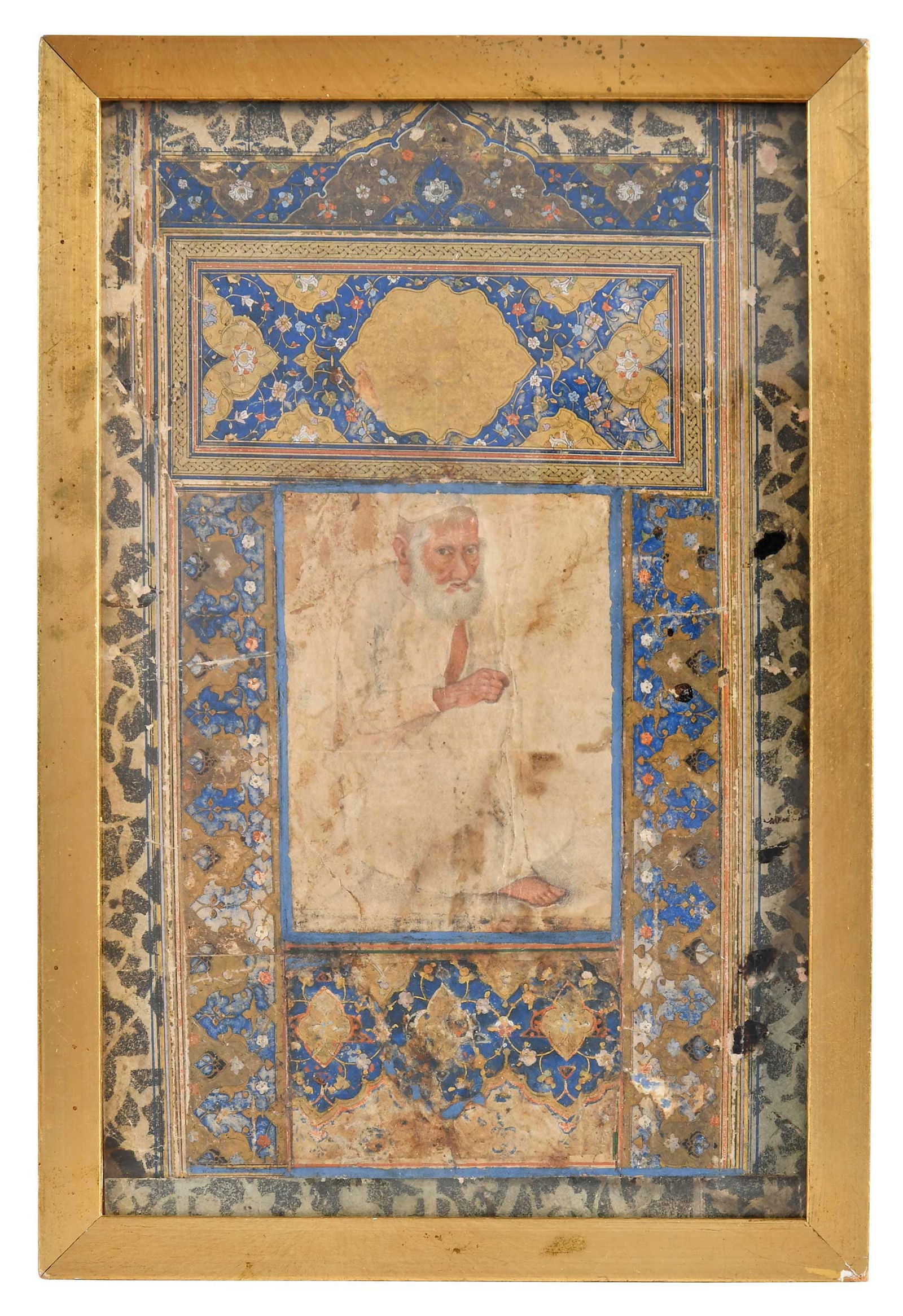 Framed Persian Miniature Painting of Scholar (1 of 7)