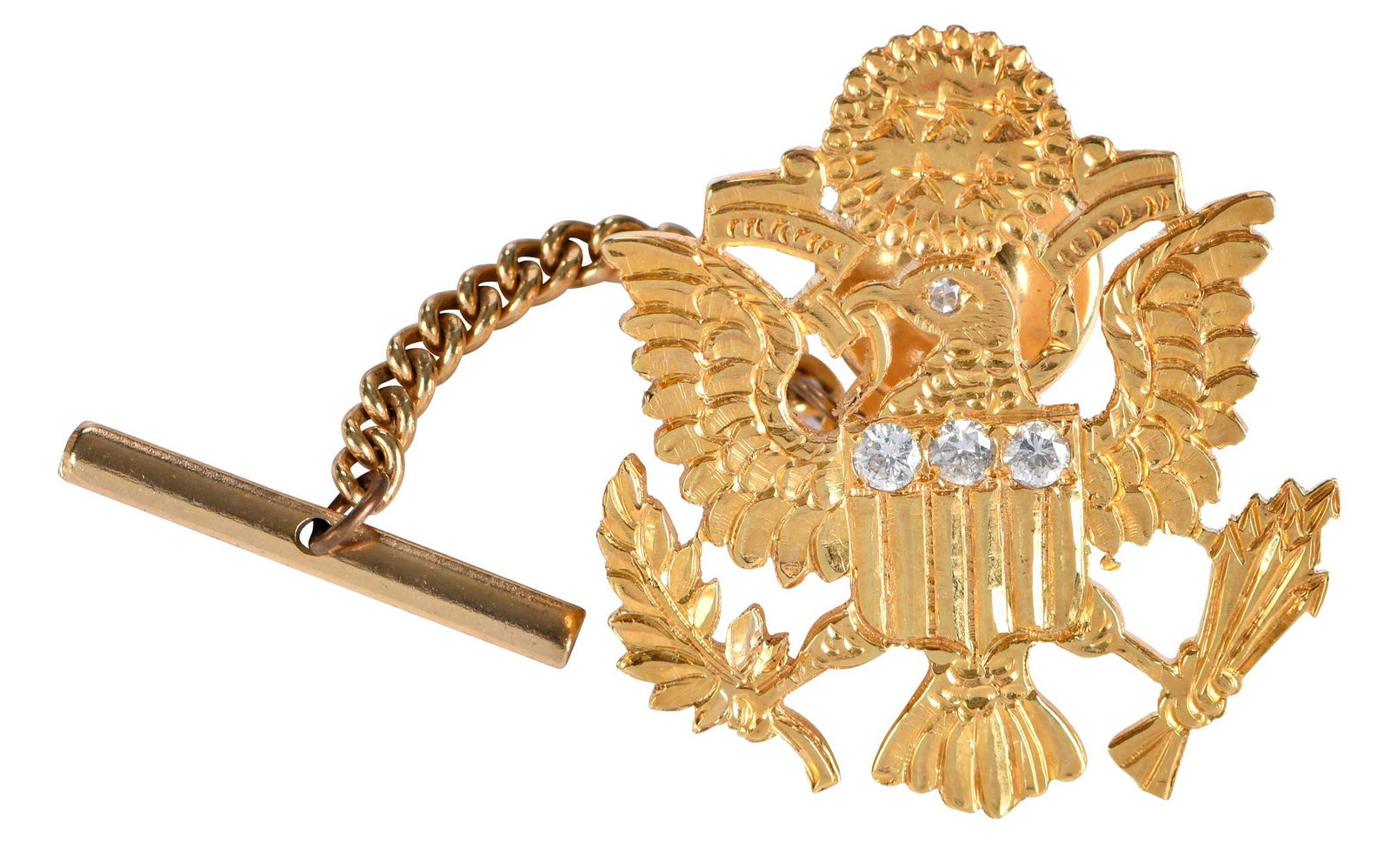 14kt. Diamond Great Seal of the United States Tie Tack, Jimmy Carter Provenance of (1 of 5)