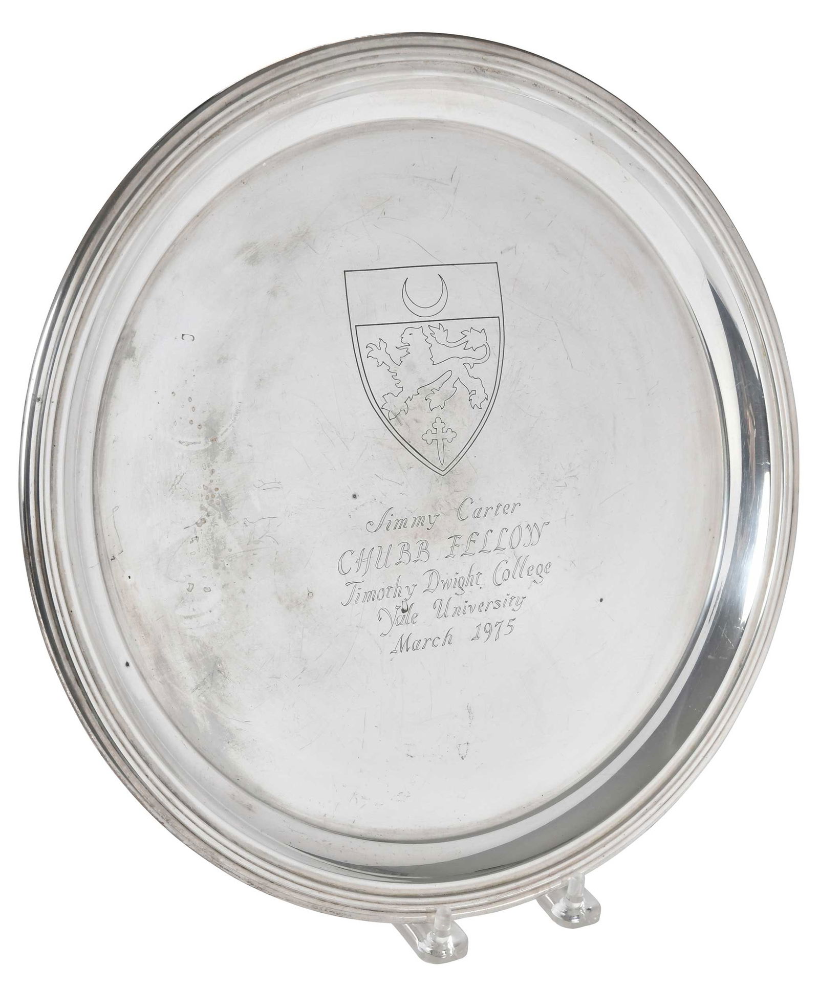 Jimmy Carter Presentational Sterling Tray, Jimmy Carter Provenance (1 of 4)
