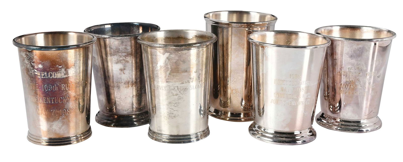 Set of Six Silver Plate Most Presentational Mint Juleps, Jimmy Carter Provenance (1 of 5)