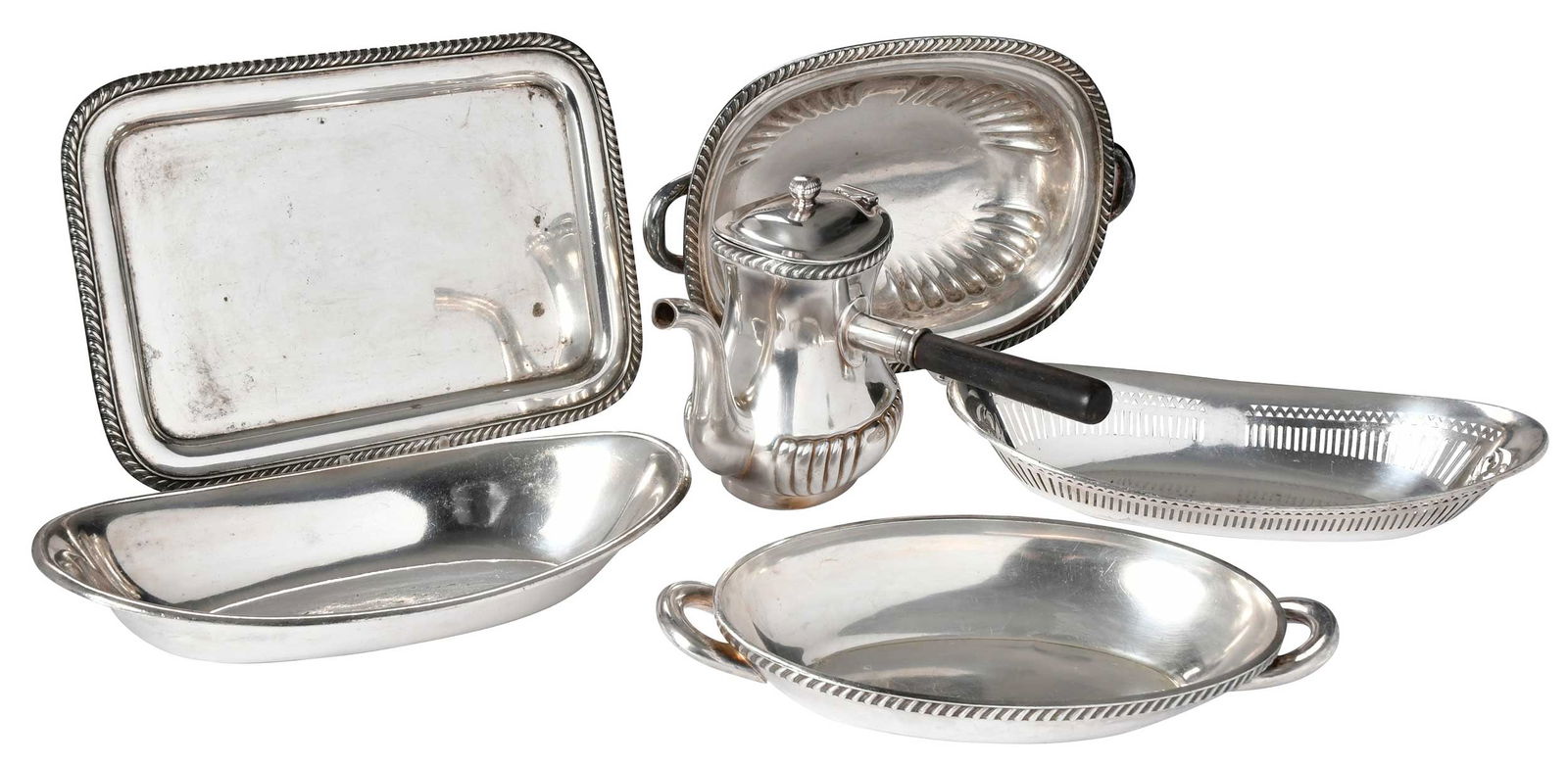 Six Pieces US Navy Silver Plate, Jimmy Carter Provenance (1 of 9)